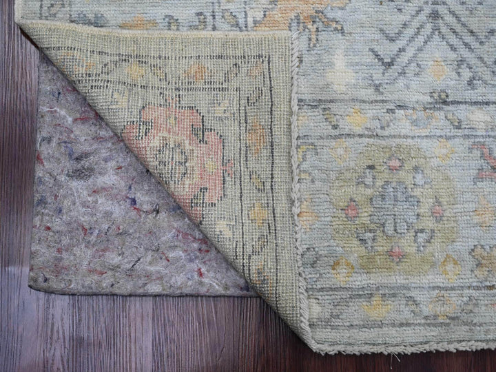6'0" x 6'1" New Hand Knotted Grey Wool Square Oriental Rug - MOA10220202