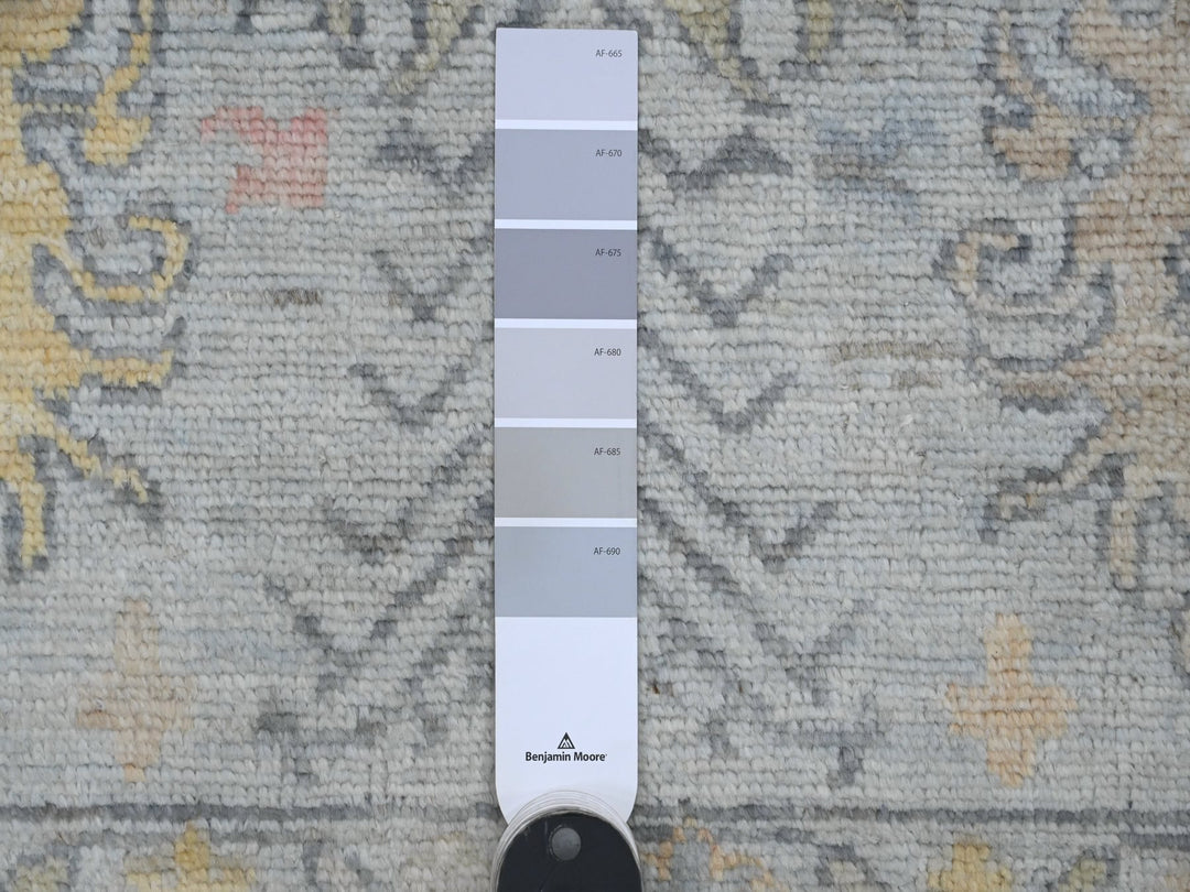 6'0" x 6'1" New Hand Knotted Grey Wool Square Oriental Rug - MOA10220202