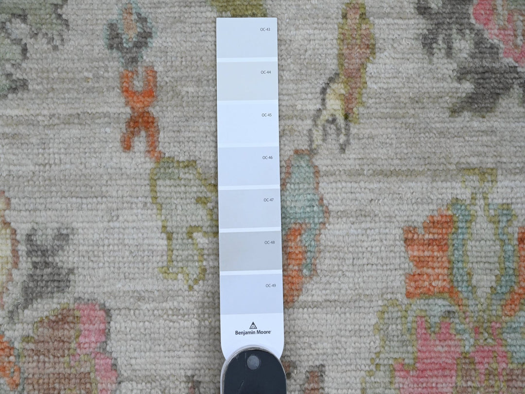 4'0" x 5'9" New Hand Knotted Ivory Wool Rectangle Oriental Rug - MOA10220209