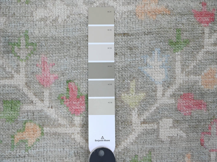 3'2" x 9'9" New Hand Knotted Green Wool Runner Oriental Rug - MOA10220216