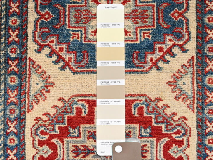 2'11" x 15'3" New Hand Knotted Ivory Wool Runner Oriental Rug - MOA1022021