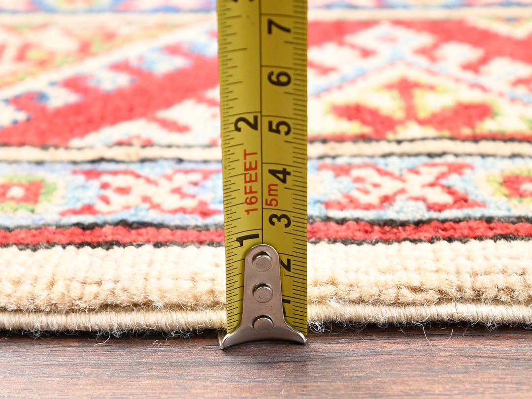 2'9" x 15'4" New Hand Knotted Ivory Wool Runner Oriental Rug - MOA1022022