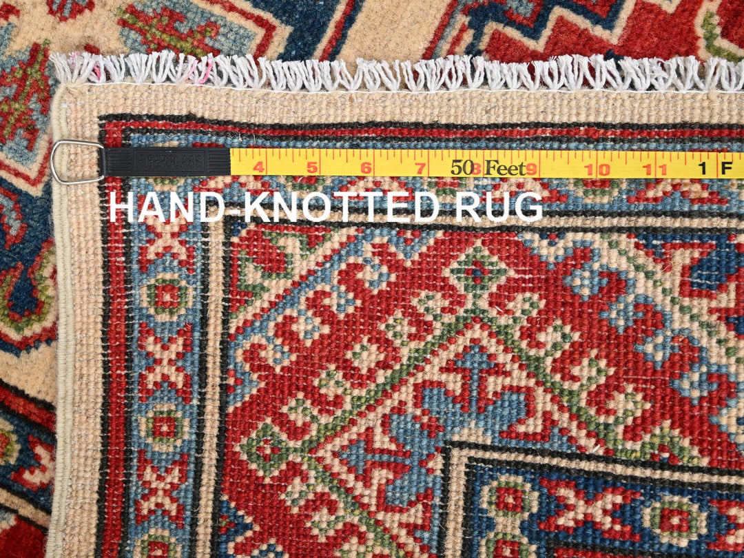 2'9" x 15'4" New Hand Knotted Ivory Wool Runner Oriental Rug - MOA1022022