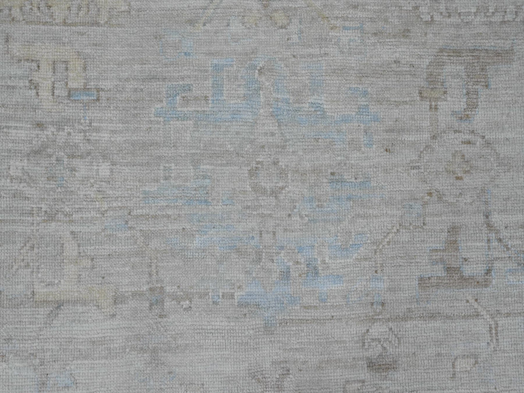8'9" x 12'7" New Hand Knotted Grey Wool Rectangle Oriental Rug - MOA10220236