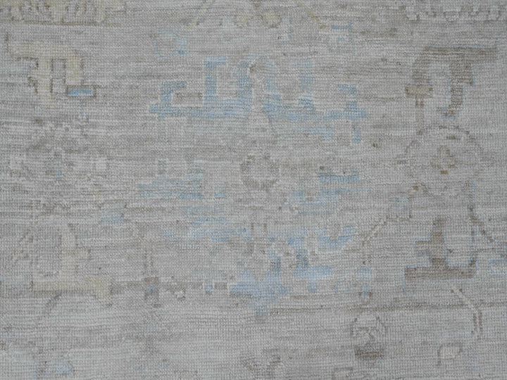 8'9" x 12'7" New Hand Knotted Grey Wool Rectangle Oriental Rug - MOA10220236