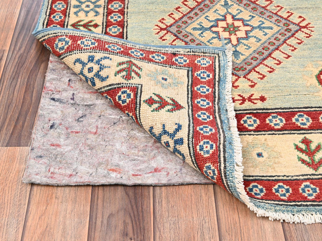 2'10" x 13'7" New Hand Knotted Ivory Wool Runner Oriental Rug - MOA1022023