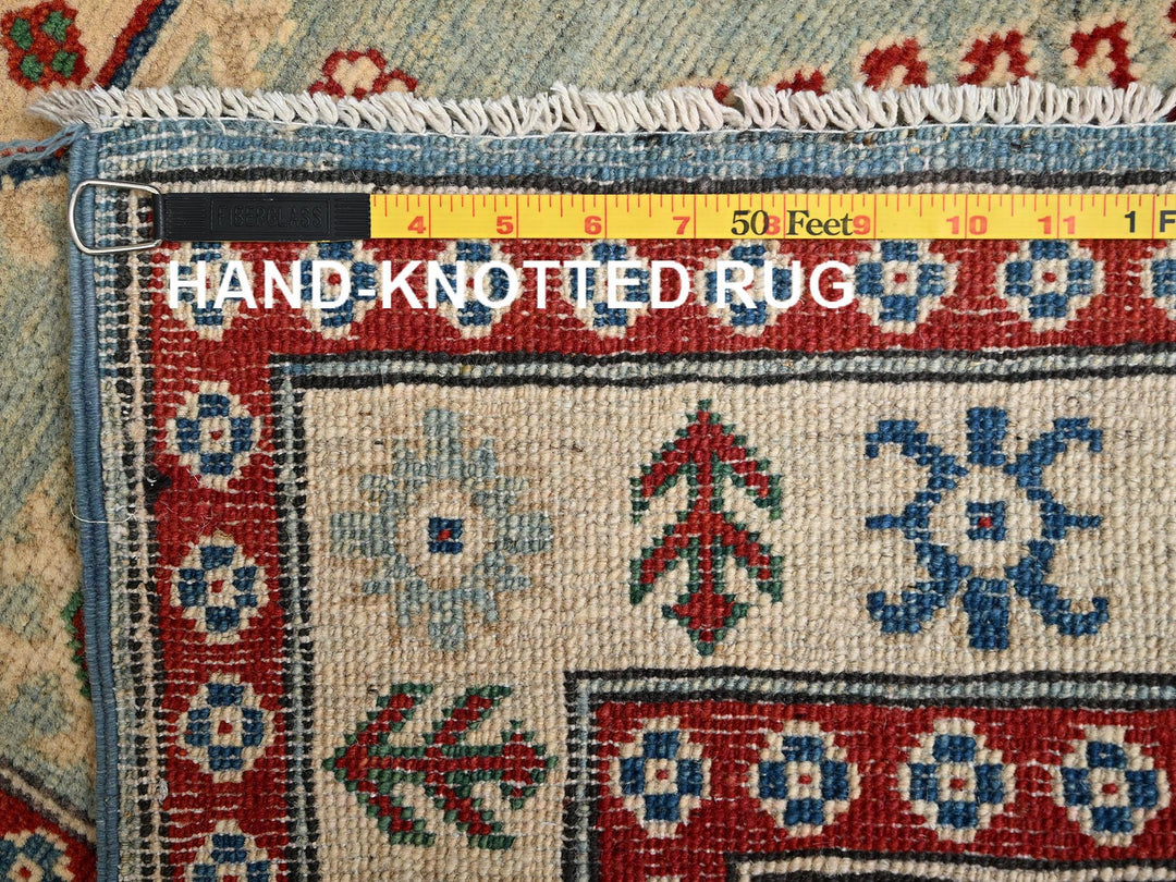 2'10" x 13'7" New Hand Knotted Ivory Wool Runner Oriental Rug - MOA1022023