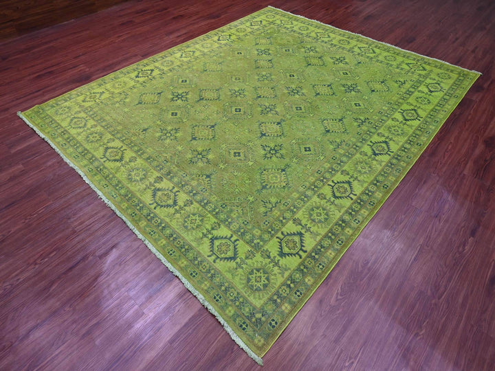 7'11" x 9'8" New Hand Knotted Overdyed Wool Rectangle Oriental Rug - MOA10220246