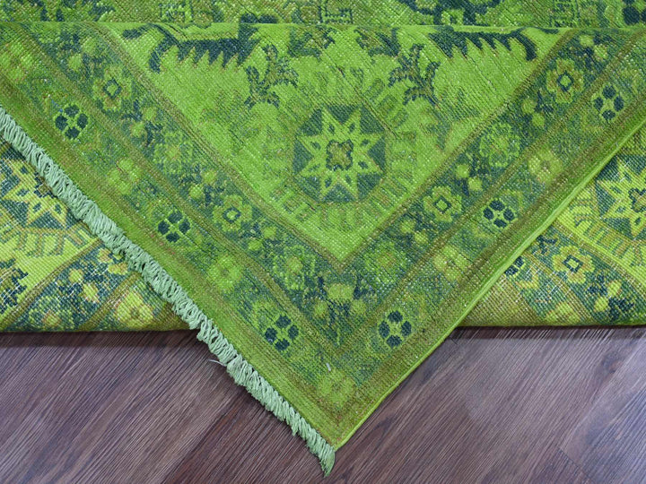 7'11" x 9'8" New Hand Knotted Overdyed Wool Rectangle Oriental Rug - MOA10220246