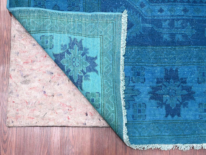 7'8" x 10'1" New Hand Knotted Overdyed Wool Rectangle Oriental Rug - MOA10220247