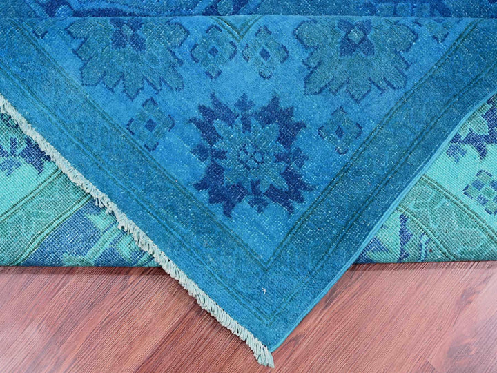 7'8" x 10'1" New Hand Knotted Overdyed Wool Rectangle Oriental Rug - MOA10220247