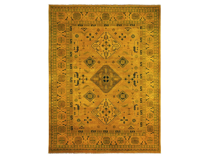 8'6" x 11'4" New Hand Knotted Overdyed Wool Rectangle Oriental Rug - MOA10220248