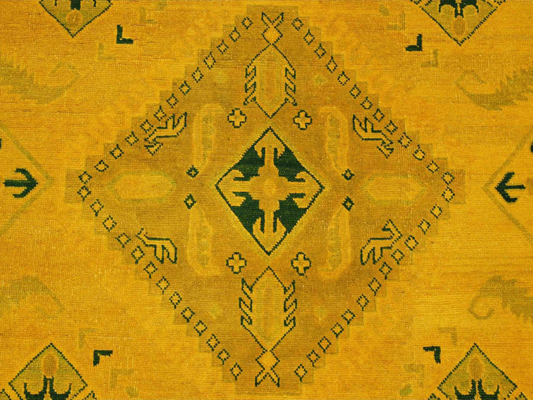 8'6" x 11'4" New Hand Knotted Overdyed Wool Rectangle Oriental Rug - MOA10220248
