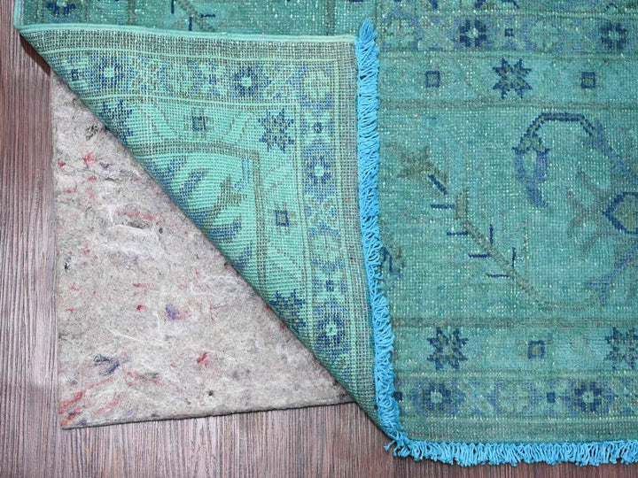 7'11" x 9'8" New Hand Knotted Overdyed Wool Rectangle Oriental Rug - MOA10220249