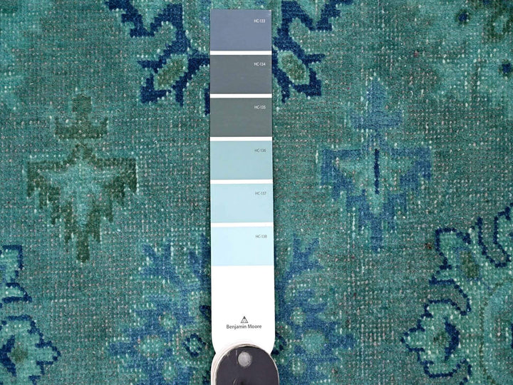 7'11" x 9'8" New Hand Knotted Overdyed Wool Rectangle Oriental Rug - MOA10220249