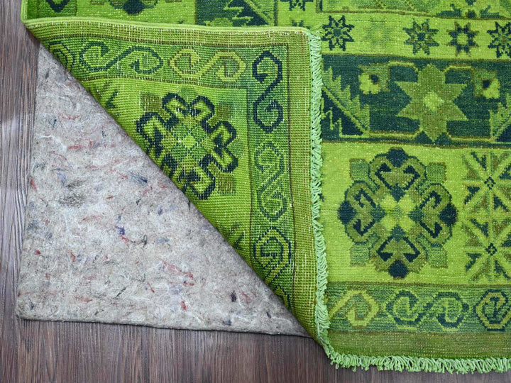 7'5" x 10'0" New Hand Knotted Overdyed Wool Rectangle Oriental Rug - MOA10220250
