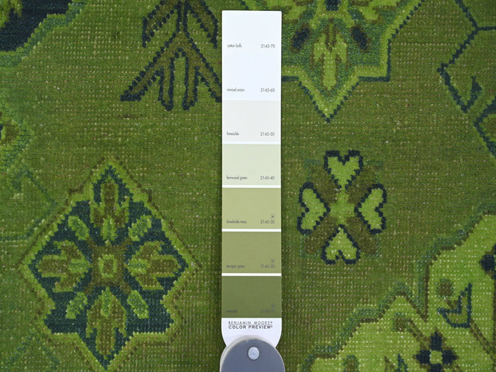 7'5" x 10'0" New Hand Knotted Overdyed Wool Rectangle Oriental Rug - MOA10220250