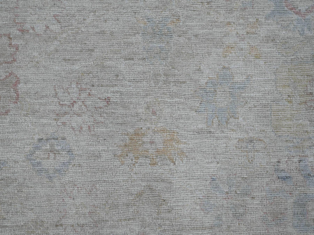 7'10" x 9'8" New Hand Knotted Grey Wool Rectangle Oriental Rug - MOA10220265