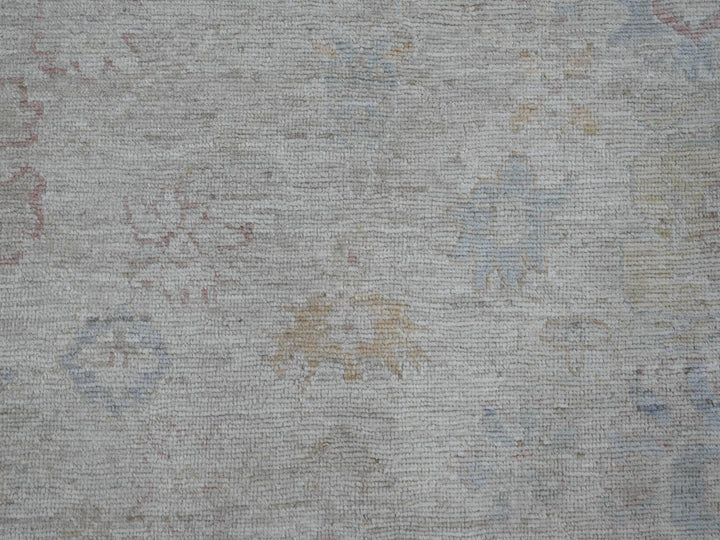 7'10" x 9'8" New Hand Knotted Grey Wool Rectangle Oriental Rug - MOA10220265