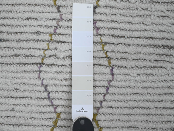 2'3" x 10'5" New Hand Knotted Ivory Wool Runner Oriental Rug - MOA10220275