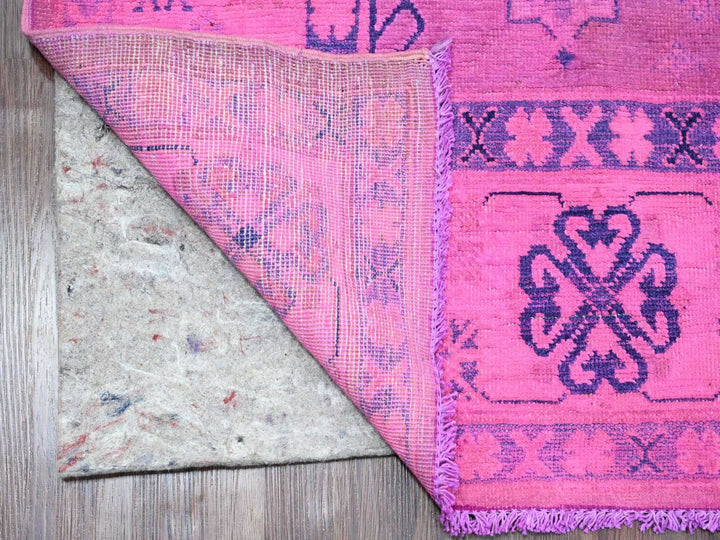 5'10" x 9'1" New Hand Knotted Overdyed Wool Rectangle Oriental Rug - MOA10220279