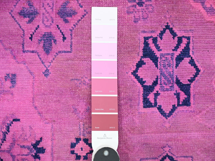 5'10" x 9'1" New Hand Knotted Overdyed Wool Rectangle Oriental Rug - MOA10220279