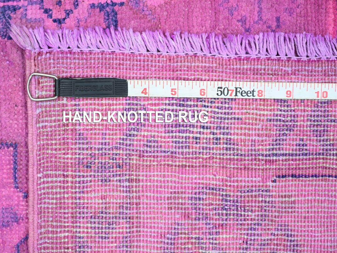 5'10" x 9'1" New Hand Knotted Overdyed Wool Rectangle Oriental Rug - MOA10220279