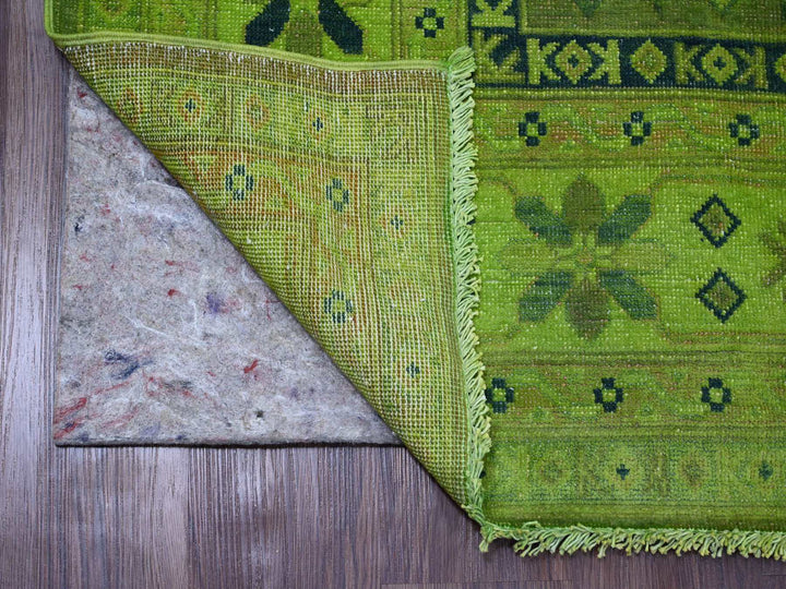 5'9" x 8'7" New Hand Knotted Overdyed Wool Rectangle Oriental Rug - MOA10220280