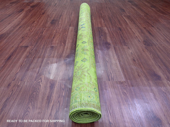 5'9" x 8'7" New Hand Knotted Overdyed Wool Rectangle Oriental Rug - MOA10220280
