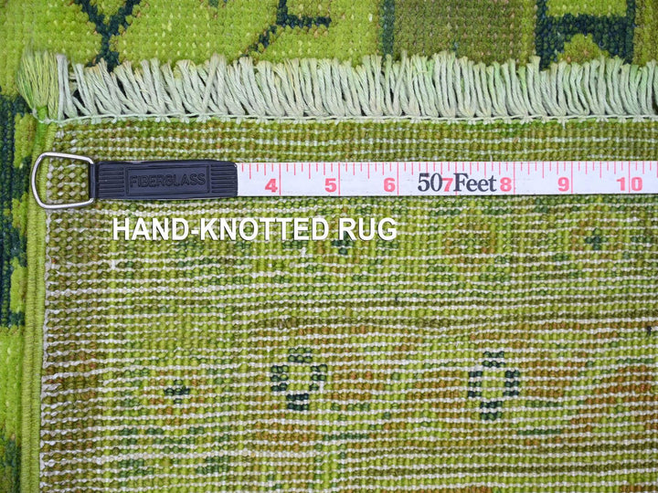 5'9" x 8'7" New Hand Knotted Overdyed Wool Rectangle Oriental Rug - MOA10220280