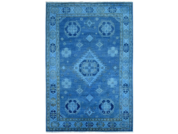 5'9" x 8'7" New Hand Knotted Overdyed Wool Rectangle Oriental Rug - MOA10220281