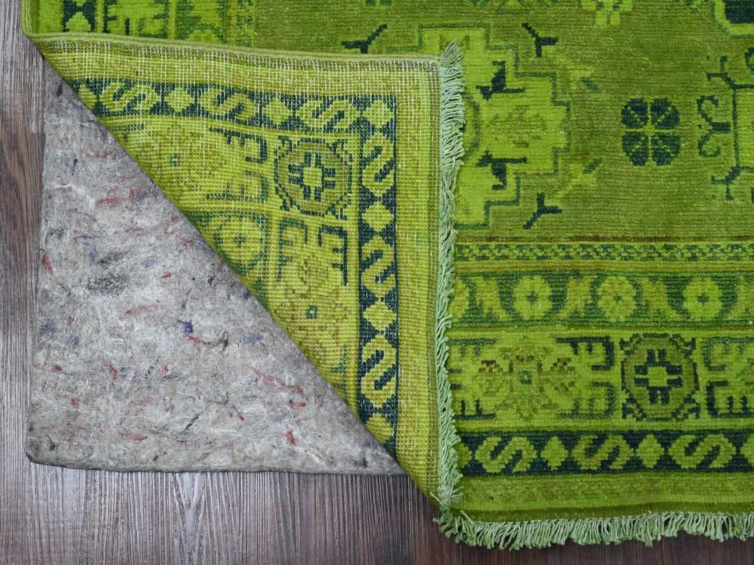 4'8" x 6'3" New Hand Knotted Overdyed Wool Rectangle Oriental Rug - MOA10220282