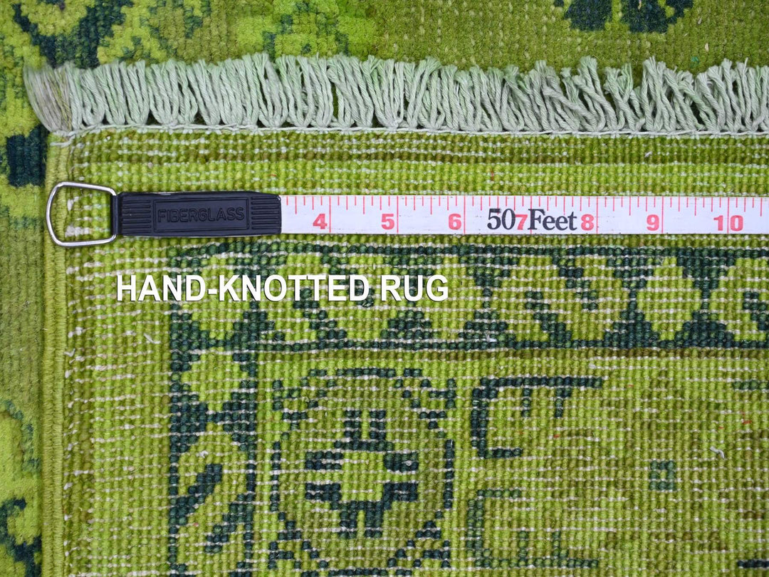 4'8" x 6'3" New Hand Knotted Overdyed Wool Rectangle Oriental Rug - MOA10220282