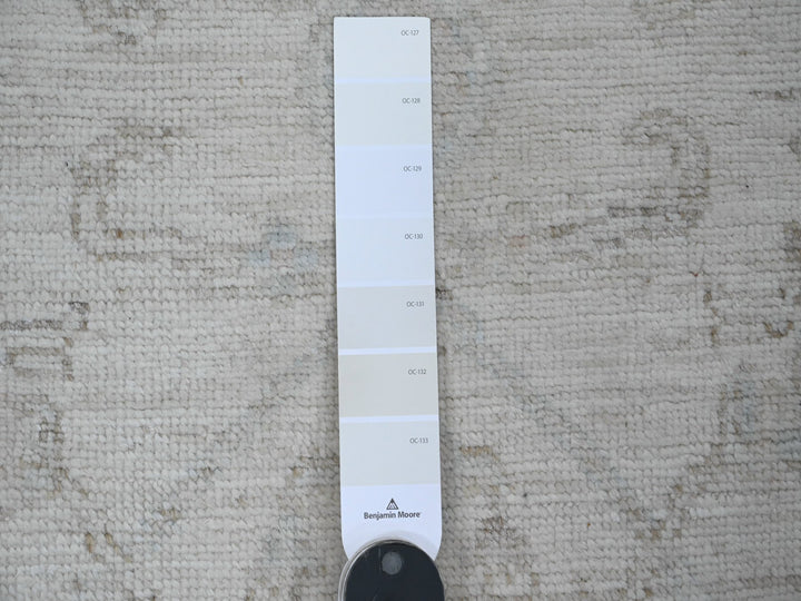 3'0" x 9'5" New Hand Knotted Ivory Wool Runner Oriental Rug - MOA10220296