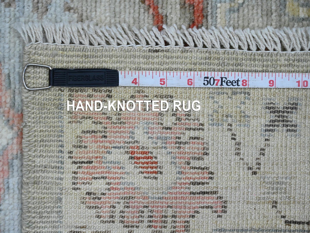 2'11" x 4'9" New Hand Knotted Grey Wool Rectangle Oriental Rug - MOA10220299