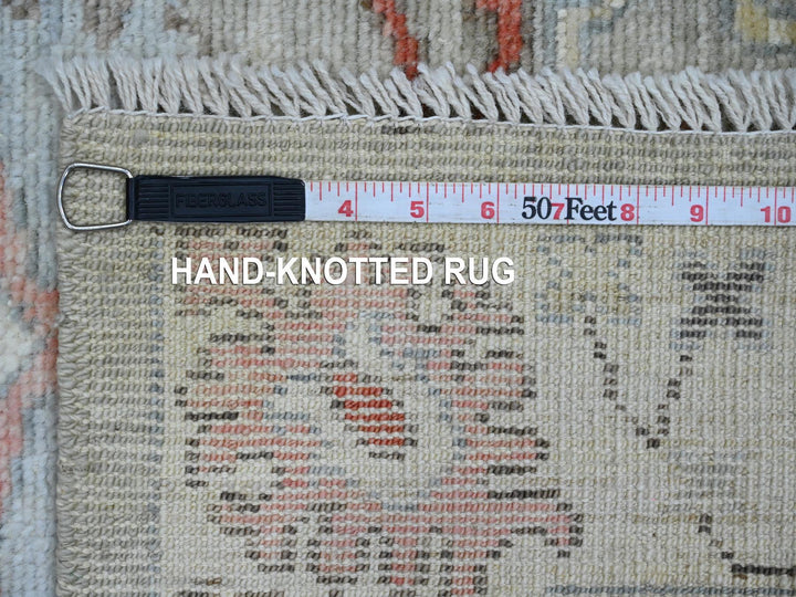 2'11" x 4'9" New Hand Knotted Grey Wool Rectangle Oriental Rug - MOA10220299