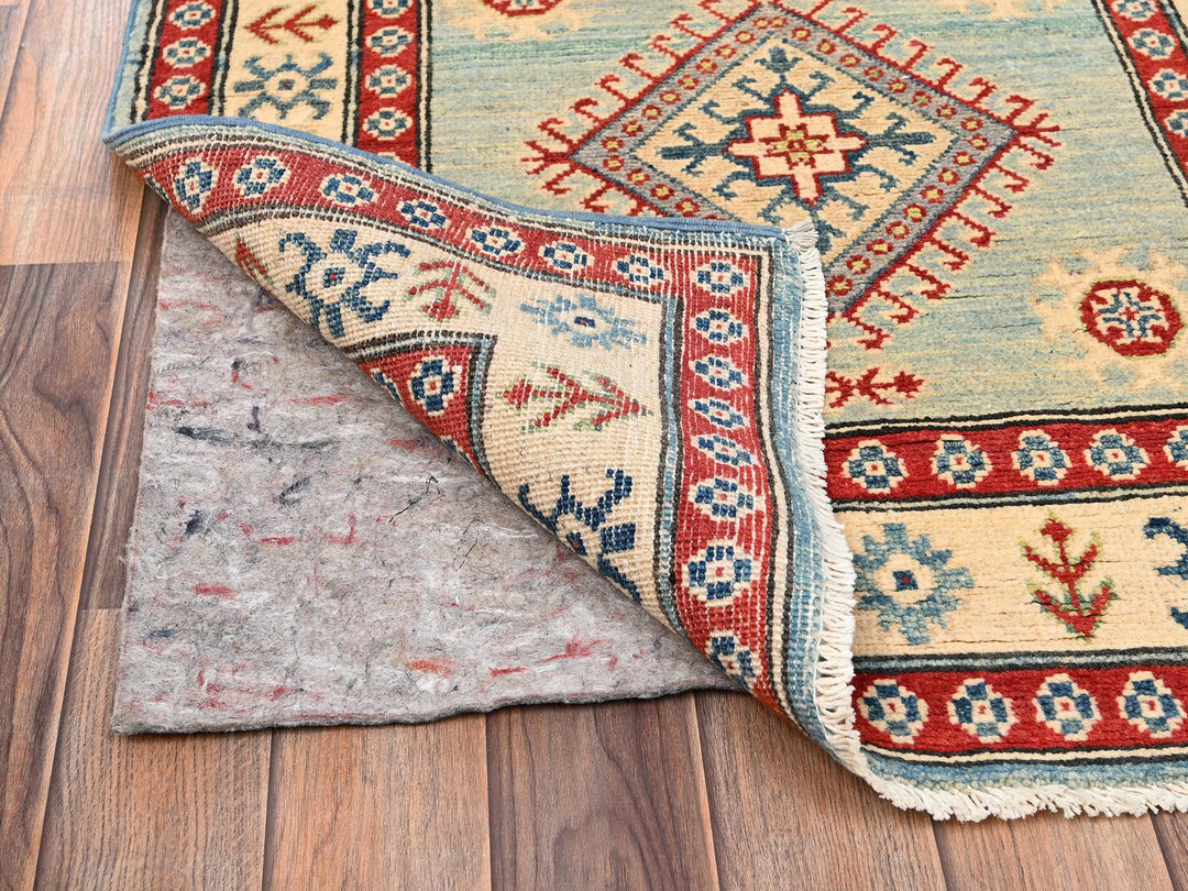 2'9" x 13'7" New Hand Knotted Ivory Wool Runner Oriental Rug - MOA1022029