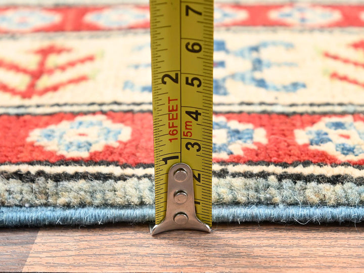 2'9" x 13'7" New Hand Knotted Ivory Wool Runner Oriental Rug - MOA1022029