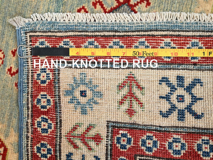 2'9" x 13'7" New Hand Knotted Ivory Wool Runner Oriental Rug - MOA1022029