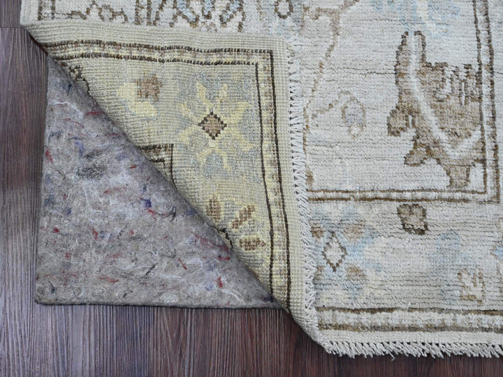 2'7" x 9'9" New Hand Knotted Grey Wool Runner Oriental Rug - MOA10220301