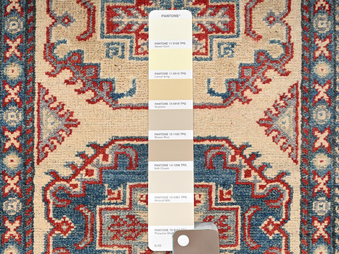 2'10" x 15'5" New Hand Knotted Ivory Wool Runner Oriental Rug - MOA1022030