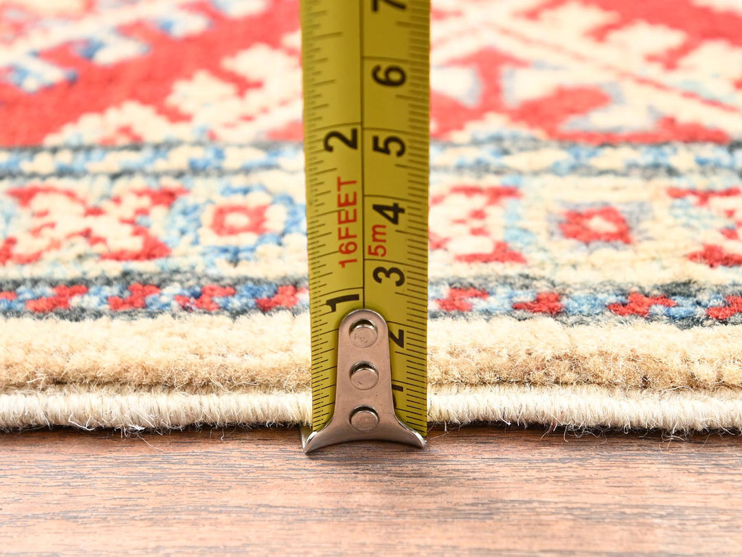 2'10" x 15'5" New Hand Knotted Ivory Wool Runner Oriental Rug - MOA1022030