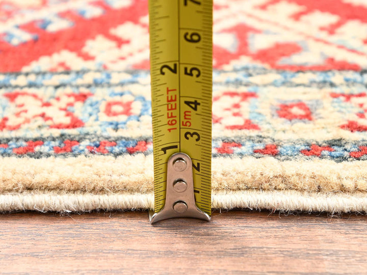 2'10" x 15'5" New Hand Knotted Ivory Wool Runner Oriental Rug - MOA1022030