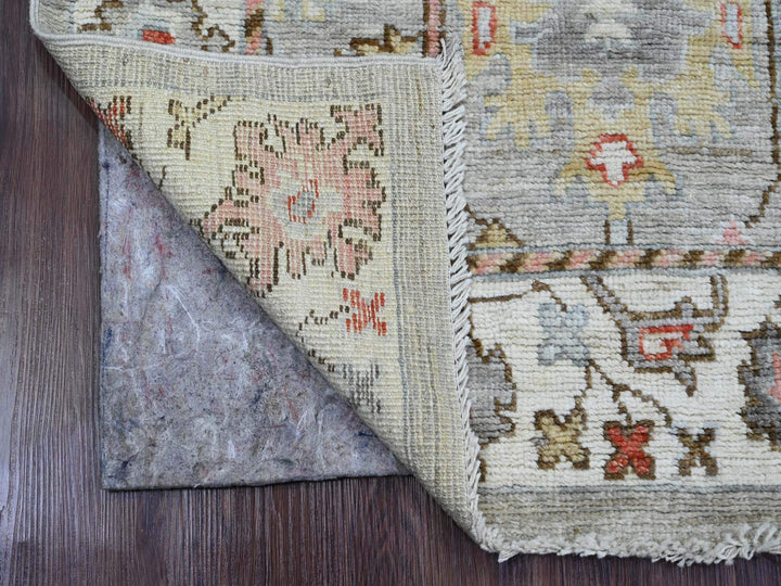 3'0" x 9'8" New Hand Knotted Grey Wool Runner Oriental Rug - MOA10220313