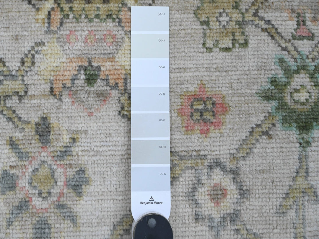 2'0" x 3'0" New Hand Knotted Ivory Wool Rectangle Oriental Rug - MOA10220319