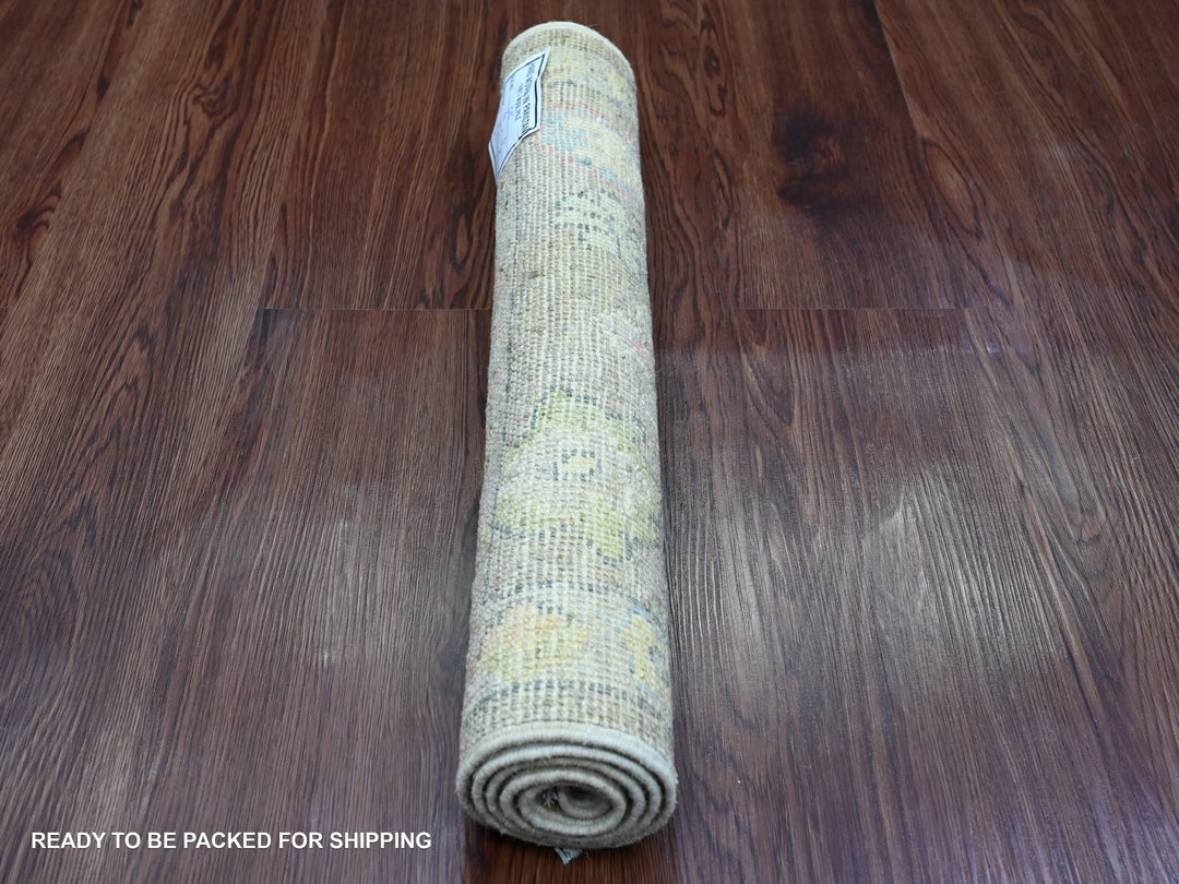 2'0" x 3'2" New Hand Knotted Brown Wool Rectangle Oriental Rug - MOA10220321