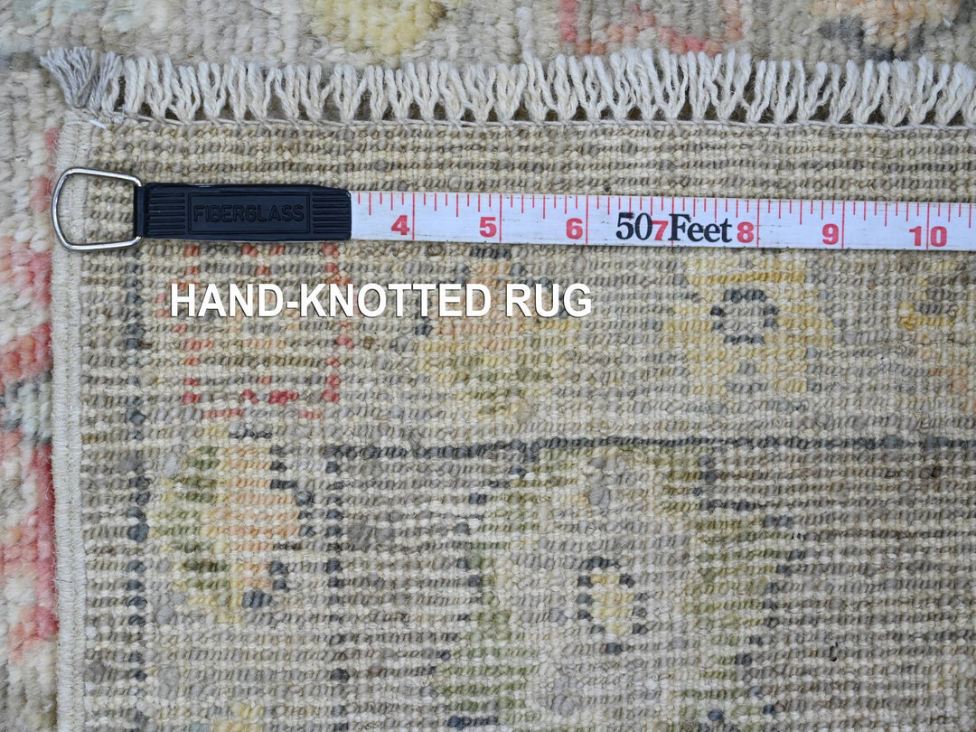1'11" x 3'2" New Hand Knotted Grey Wool Rectangle Oriental Rug - MOA10220326