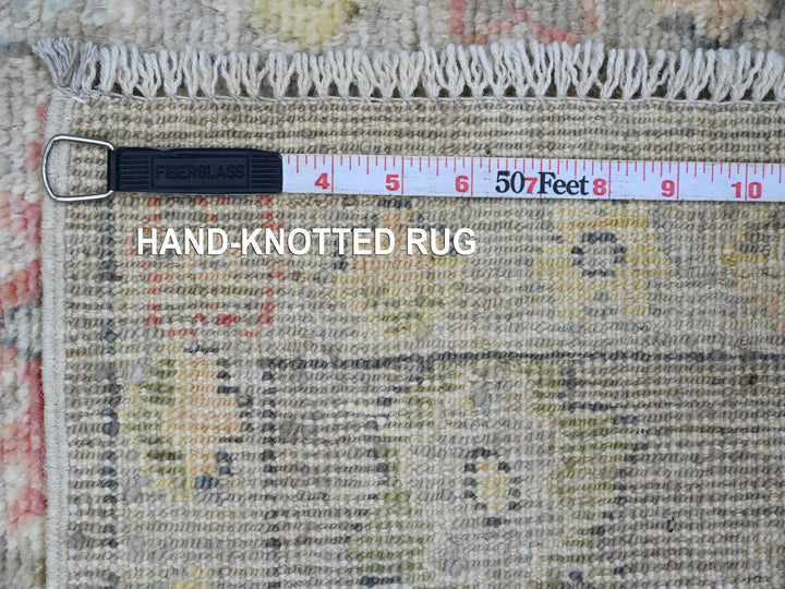 1'11" x 3'2" New Hand Knotted Grey Wool Rectangle Oriental Rug - MOA10220326