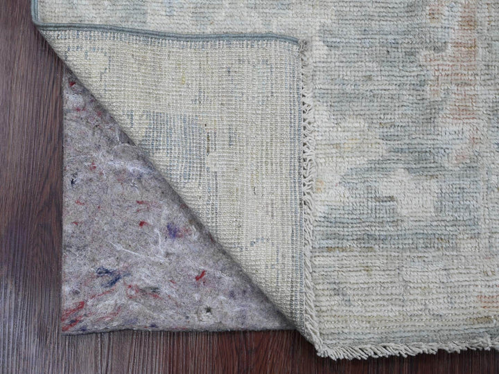 2'0" x 3'0" New Hand Knotted Grey Wool Rectangle Oriental Rug - MOA10220327