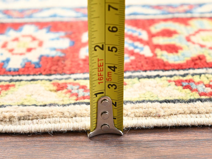 2'7" x 15'10" New Hand Knotted Ivory Wool Runner Oriental Rug - MOA1022032